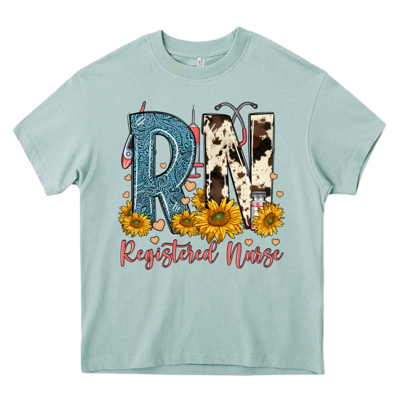 Rn Registered Nurse Heavy Core Tee by FaDigitalArtStudio | Teevron