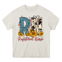 Cream rn registered nurse Heavy Core Tee - FaDigitalArtStudio