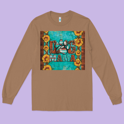 Dog Mama Long Sleeve Tee Designed By Artiststas