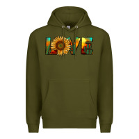 Army Green desert sunflower love Premium Hoodie - RanaPortraitStore