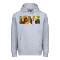 Heather Grey desert sunflower love Premium Hoodie - RanaPortraitStore