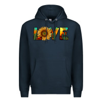 Navy desert sunflower love Premium Hoodie - RanaPortraitStore