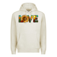 Oatmeal Heather desert sunflower love Premium Hoodie - RanaPortraitStore