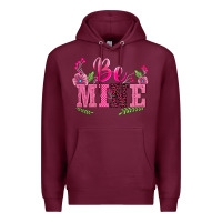 Burgundy walentine's day be mine Premium Hoodie - BarkalooDesign