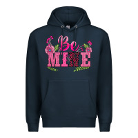 Navy walentine's day be mine Premium Hoodie - BarkalooDesign