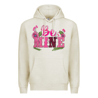 Oatmeal Heather walentine's day be mine Premium Hoodie - BarkalooDesign