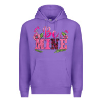 Purple walentine's day be mine Premium Hoodie - BarkalooDesign