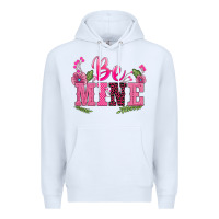White walentine's day be mine Premium Hoodie - BarkalooDesign