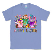 Colony Blue Happy Easter Coffee Cups With Bunny Classic Tee - BundleAndBundleShop