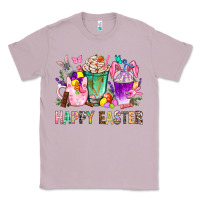 Lilac Happy Easter Coffee Cups With Bunny Classic Tee - BundleAndBundleShop