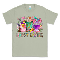 Matcha Happy Easter Coffee Cups With Bunny Classic Tee - BundleAndBundleShop