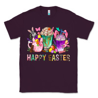 Plum Happy Easter Coffee Cups With Bunny Classic Tee - BundleAndBundleShop