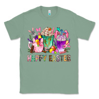 Sage Happy Easter Coffee Cups With Bunny Classic Tee - BundleAndBundleShop
