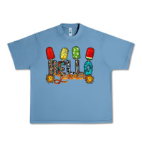 Pebble Blue hello summer Urban Heavy Tee - RacoonDesign