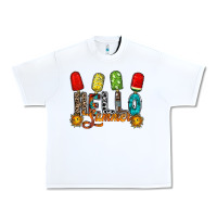White hello summer Urban Heavy Tee - RacoonDesign