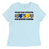 Baby Blue its okay to be little extra Ladies Tee - Artiststas