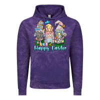 Cloud Purple happy easter gnome Vintage Hoodie - BarkalooDesign