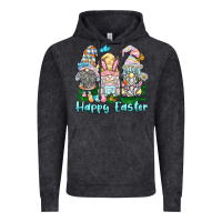 Vintage Black happy easter gnome Vintage Hoodie - BarkalooDesign