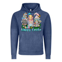 Vintage Denim happy easter gnome Vintage Hoodie - BarkalooDesign