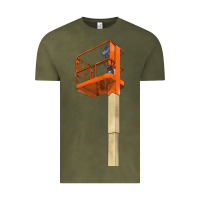 Vintage Olive Single Man Lift Vintage Tee - LillyAllenDesigns