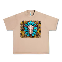 Burro leopard sunflowers and gemstone skull Urban Heavy Tee - RanaPortraitStore