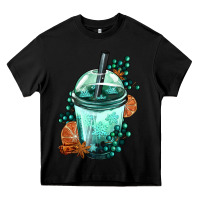 Black Winter Bobba Cup Heavy Core Tee - FaDigitalArtStudio
