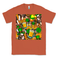 Copper St. Patrick's Day Pig With Beer And Shamrock Classic Tee - FaDigitalArtStudio