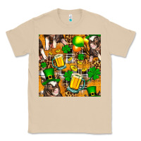 Mushroom St. Patrick's Day Pig With Beer And Shamrock Classic Tee - FaDigitalArtStudio
