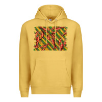Antique Gold mardi gras crawfish background Premium Hoodie - BarkalooDesign