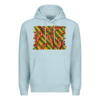 Blue Mist mardi gras crawfish background Premium Hoodie - BarkalooDesign
