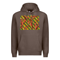 Coffee mardi gras crawfish background Premium Hoodie - BarkalooDesign