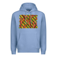 Colony Blue mardi gras crawfish background Premium Hoodie - BarkalooDesign
