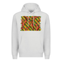 Dove Grey mardi gras crawfish background Premium Hoodie - BarkalooDesign