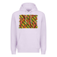 Lilac mardi gras crawfish background Premium Hoodie - BarkalooDesign