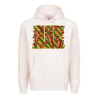 Pale Pink mardi gras crawfish background Premium Hoodie - BarkalooDesign
