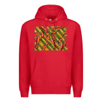 Red mardi gras crawfish background Premium Hoodie - BarkalooDesign