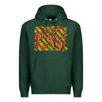 Sports Green mardi gras crawfish background Premium Hoodie - BarkalooDesign