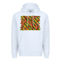 White mardi gras crawfish background Premium Hoodie - BarkalooDesign
