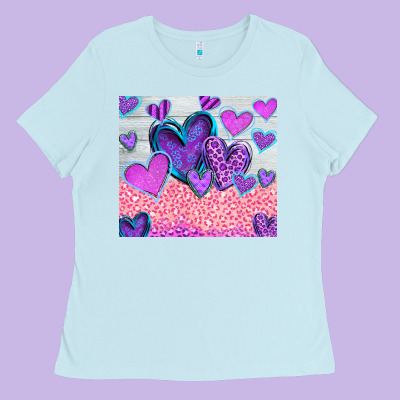 Love Ladies Tee Designed By Cowhidedigitalart