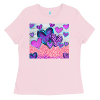 Bubblegum Pink love Ladies Tee - CowhideDigitalArt