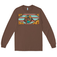 Chestnut bucking bronco aztec shape license plate Long Sleeve Tee - Artiststas