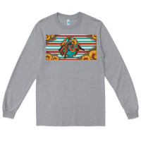 Heather Grey bucking bronco aztec shape license plate Long Sleeve Tee - Artiststas