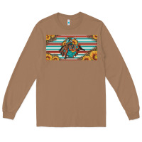 Toasted Coconut bucking bronco aztec shape license plate Long Sleeve Tee - Artiststas
