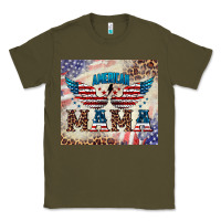 Army Green american mama Classic Tee - BarkalooDesign