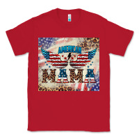 Red american mama Classic Tee - BarkalooDesign