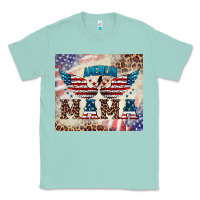 Seafoam american mama Classic Tee - BarkalooDesign