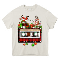 Cream christmas cassette Heavy Core Tee - FaDigitalArtStudio