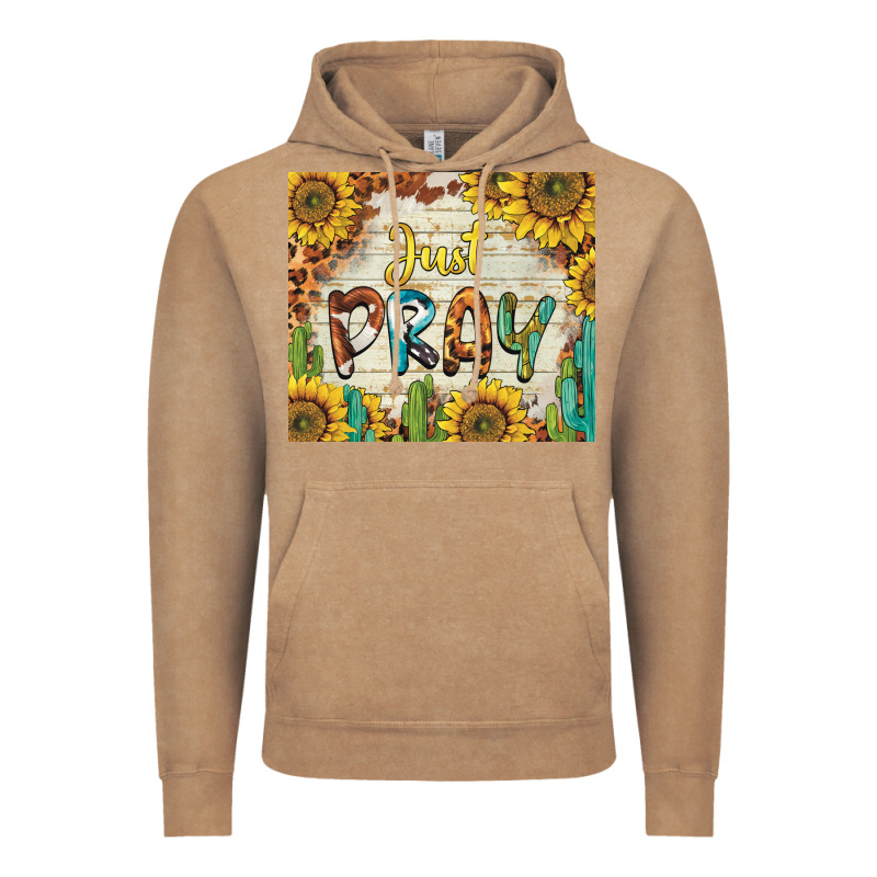 Just Pray Vintage Hoodie by BarkalooDesign | Teevron