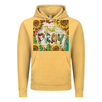 Vintage Mustard just pray Vintage Hoodie - BarkalooDesign