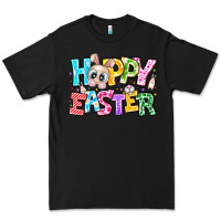 Black Hoppy Easter Premium Tee - CowhideDigitalArt